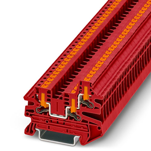 PHOENIX CONTACT - PTV 2,5-TWIN RD - Feed-through terminal block