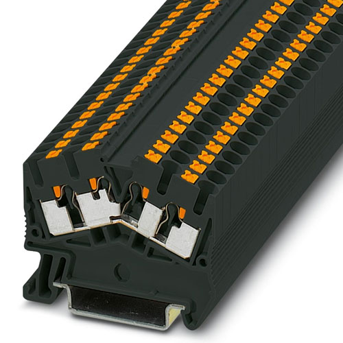 PHOENIX CONTACT -  PTS 2,5-QUATTRO BK - Feed-through terminal block