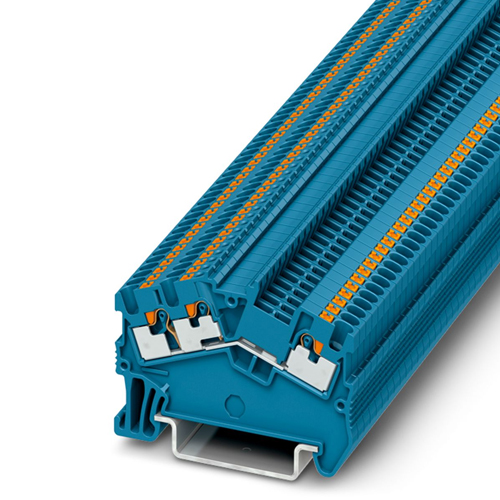 PHOENIX CONTACT -  PTS 1,5/S-TWIN BU - Feed-through terminal block