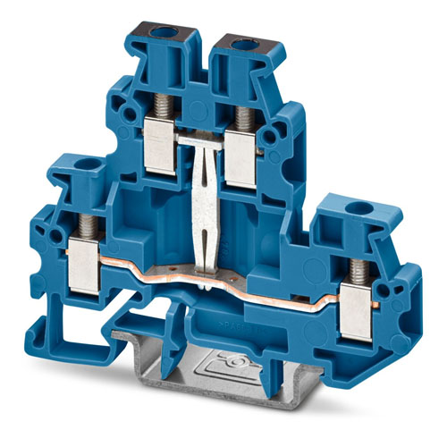 PHOENIX CONTACT -  MUTTB 2,5-PV BU - Mini feed-through terminal block