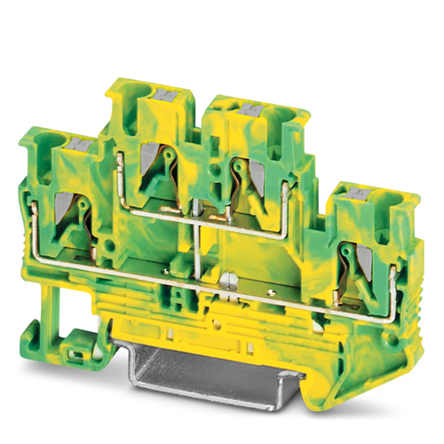 PHOENIX CONTACT -  TBP 2,5/2L-PE - Protective conductor double-level terminal block