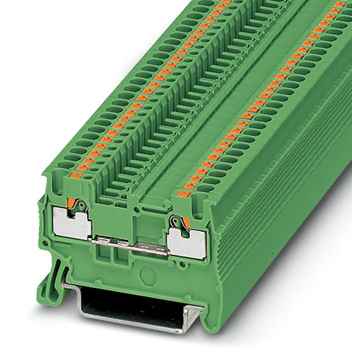 PHOENIX CONTACT -  PT 1,5/S GN - Feed-through terminal block