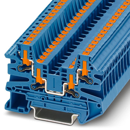 PHOENIX CONTACT -  PTV 2,5-QUATTRO BU - Feed-through modular terminal block