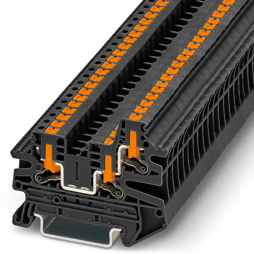 PHOENIX CONTACT - PTV 2,5-TWIN BK - Feed-through terminal block