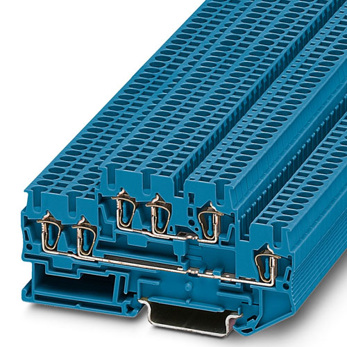 PHOENIX CONTACT -  STTB 2,5-TWIN BU - Double-level spring-cage terminal block