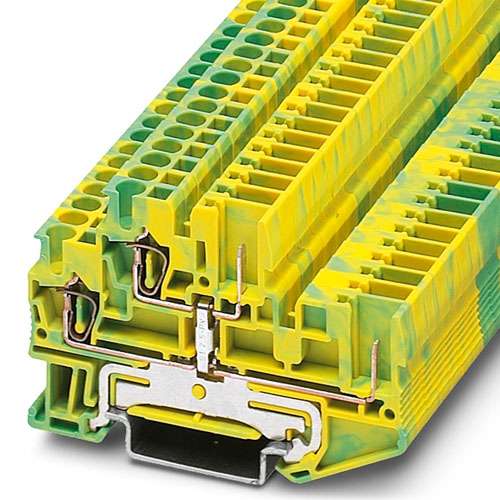 Phoenix contact-  STTB 2,5/2P-PE - Protective conductor double-level terminal block