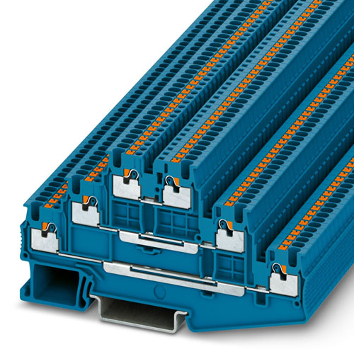 PHOENIX CONTACT -  PT 1,5/S-3L BU - Multi-level terminal block