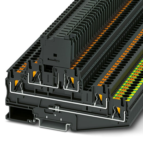 PHOENIX CONTACT - PT 4-PE/L/HESILED 250 (5X20) - Fuse modular terminal block