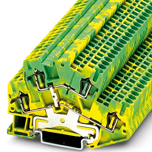 PHOENIX CONTACT - STTBS 2,5-PE - Protective conductor double-level terminal block