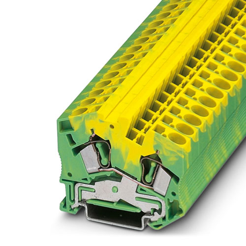 PHOENIX CONTACT - STS 6-PE - Spring cage ground terminal block