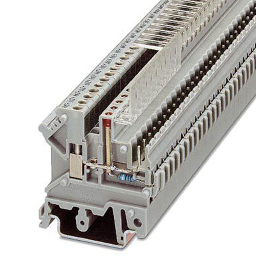 PHOENIX CONTACT - UK 3-MVSTB-5,08-LA 24RD - Feed-through terminal block