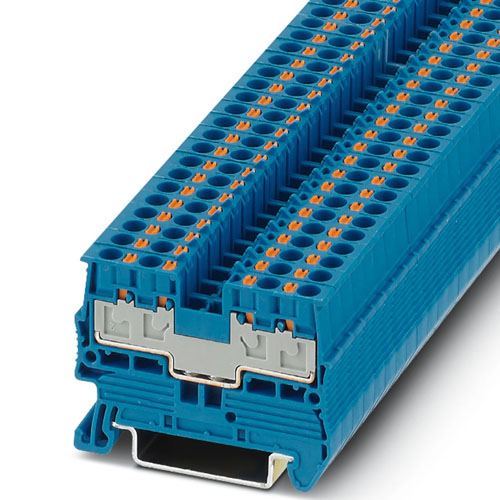 PHOENIX CONTACT - PT 2,5/S-QUATTRO BU CUS - Feed-through terminal block