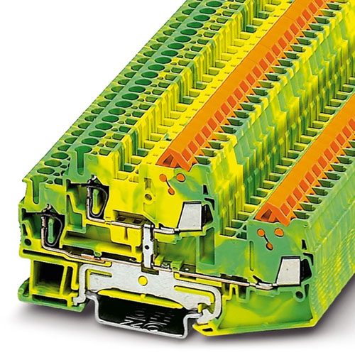 PHOENIX CONTACT - QTTCBS 1,5-PE - Protective conductor double-level terminal block
