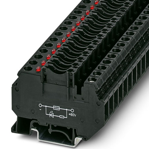 PHOENIX CONTACT - UK 6-FSI/C-LED60 - Fuse modular terminal block