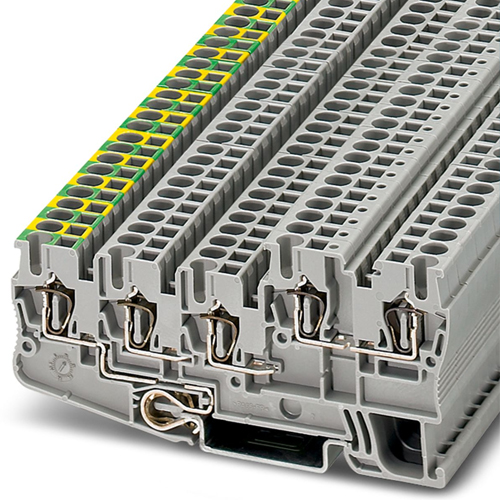 PHOENIX CONTACT - STIO 2,5/4-PE/2B/L - Installation ground terminal block