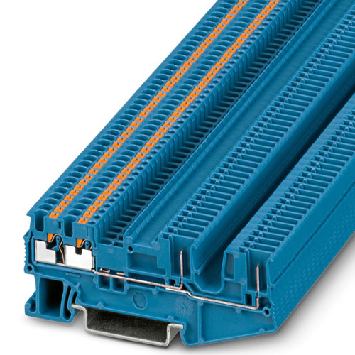 Phoenix Contact - PT 1,5/S-QUATTRO/2P BU - Feed-through terminal block