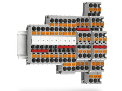 Feed-through terminal blocks, multi-conductor terminal blocks, and multi-level terminal blocks