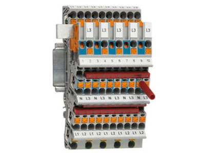 Installation terminal blocks for distribution boards and flat distribution boards