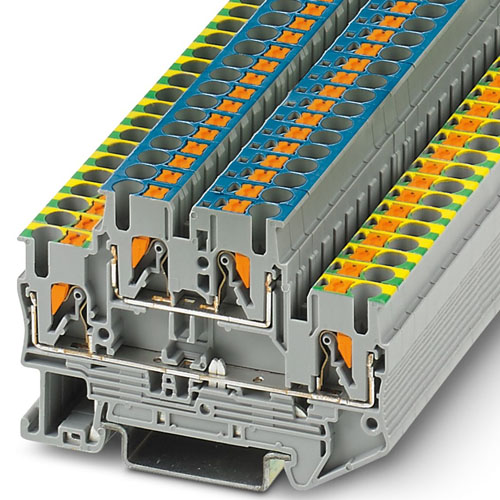 Phoenix Contact - PTTB 2,5-PE/N - Protective conductor double-level terminal block