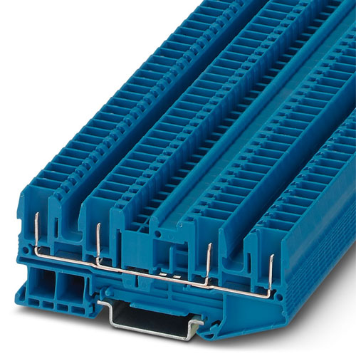 Phoenix Contact - ST 2,5-QUATTRO/4P BU - Feed-through terminal block