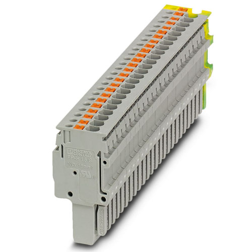 Phoenix Contact - PP-H 1,5/S/25 (24GY/1GNYE) - Plug